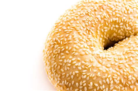 Premium Photo | Freshly baked sesame seed bagel