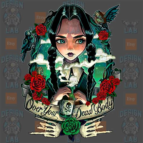 Wednesday Addams Digital Design Download Instant Download Etsy