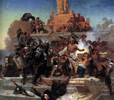 Leutze Emanuel Storming Of The Teocalli By Cortez And His Troops