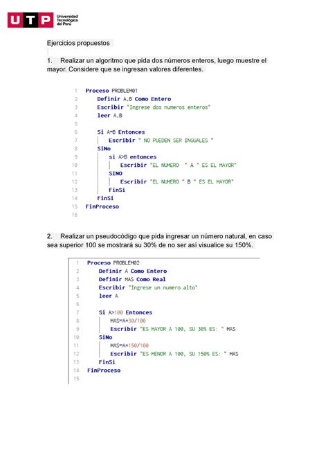 S07 S1 Resolver Ejercicios Ejercicios Propuestos Realizar Un