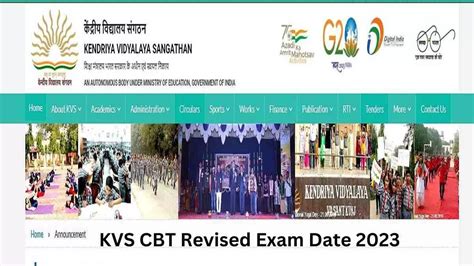 Kvs Exam Date 2023 Kvs Cbt Revised Date And Exam Schedules