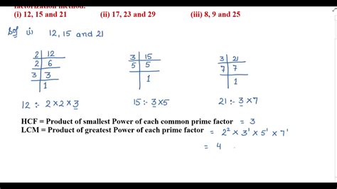 Find The LCM And HCF Of The Following Integers By Applying The Prime