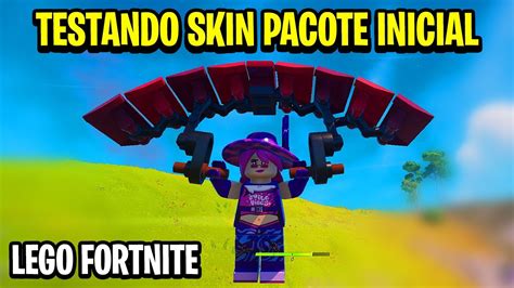 Testando Skin Pacote Inicial No Lego Fortnite Pacote Vibe Serena