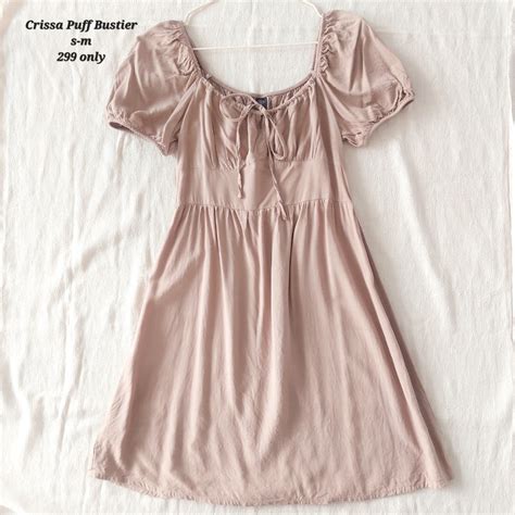 Puff Nude Dress Women S Fashion Dresses Sets Dresses On Carousell