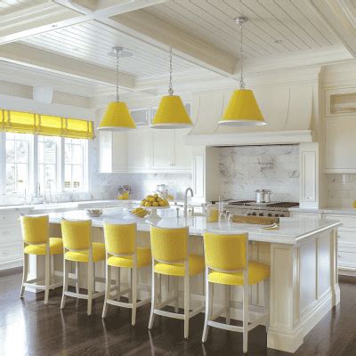 Bright Yellow-Accented Kitchen Concept