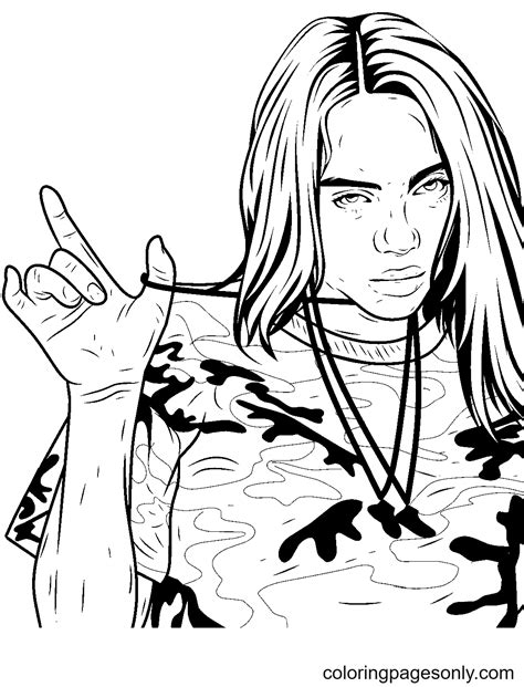 60 Coloriages De Billie Eilish