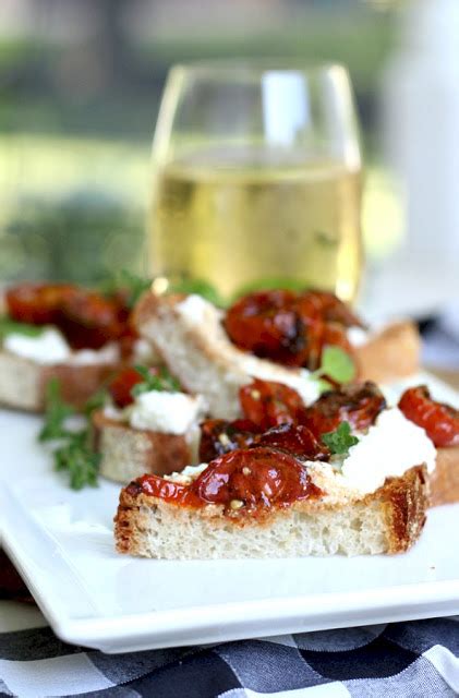 London England Jamie Oliver Inspired Roasted Cherry Tomato Bruschetta