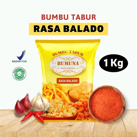 Jual Bumbu Tabur Rasa Balado 1 Kg Bumuna Seasoning Powder Serbuk