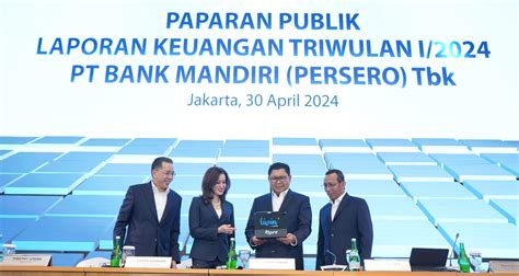 Bank Mandiri Catat Realisasi Kredit Kuartal I Tembus Rp Triliun