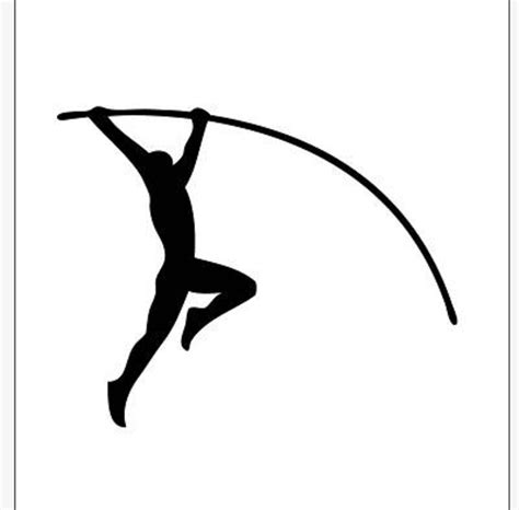 Buy Track And Field Pole Vault Vector Clipart Pdf Svg Eps Png Dxf Online