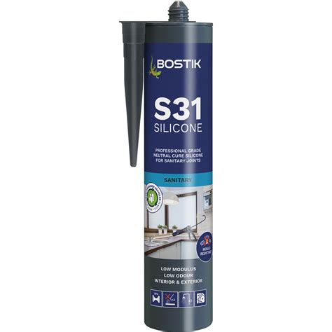 Bostik S31 Sanitary Silicone 310ml Clear Toolstation