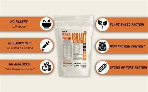 Buy Soya Protein Isolate 90 Vegan Plant Based Protein Powder NON