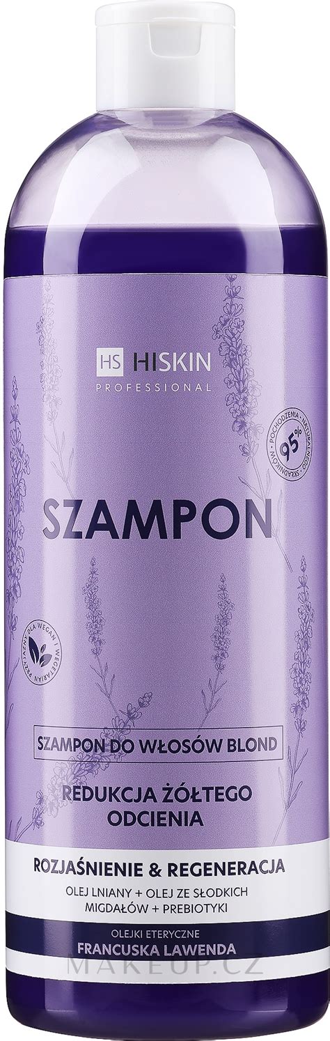 Hiskin Professional Shampoo Ampon Na Blond Vlasy Makeup Cz