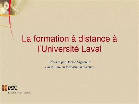 PPT La formation à distance à lUniversité Laval PowerPoint