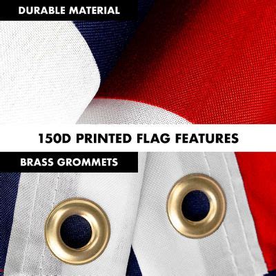 G Combo Ft Silver Flagpole X Ft Usa Printed D Polyester Flag