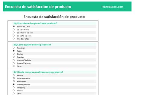 Encuesta De Satisfacción Del Cliente Descargue El Formato De Excel Gratis