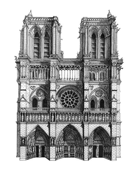 Notre Dame Paris Etsy In 2020 Architecture Drawing Sketchbooks