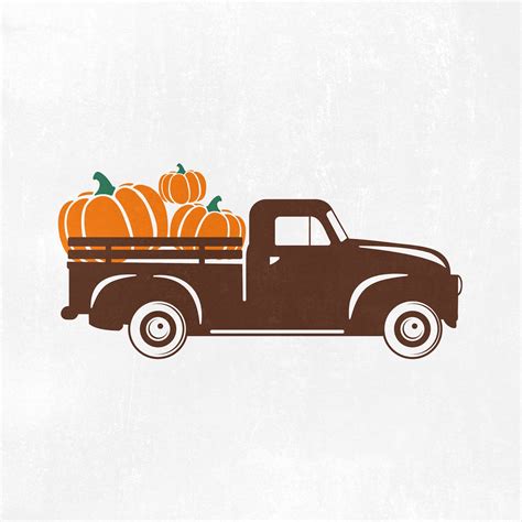 Pumpkin Truck Svg Old Truck Pumpkin Svg Pumpkin Cut File Etsy