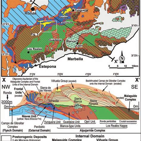 Tectonic Sketch Map Of The Western Betic Cordillera And Regional