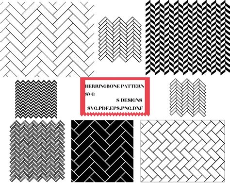 Herringbone Pattern Svg Herringbone Svg Cut Files For Cricut Etsy