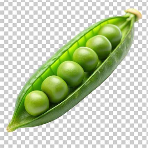 Green Pea On Transparent Background Premium AI Generated PSD