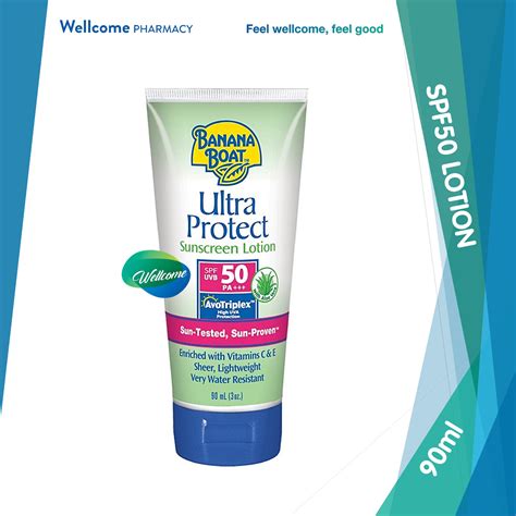 Banana Boat Ultra Protect Sunscreen Lotion SPF50 PA 90ml