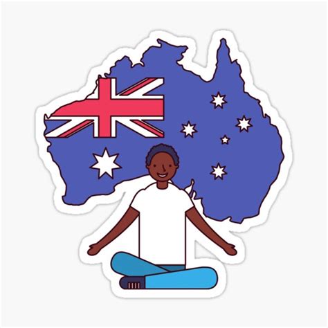 "australia day stickers T-shirt australia" Sticker by AtayshopZ | Redbubble