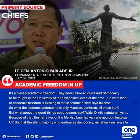 ntf elcac spokesperson lt gen antonio parlade falsely claims