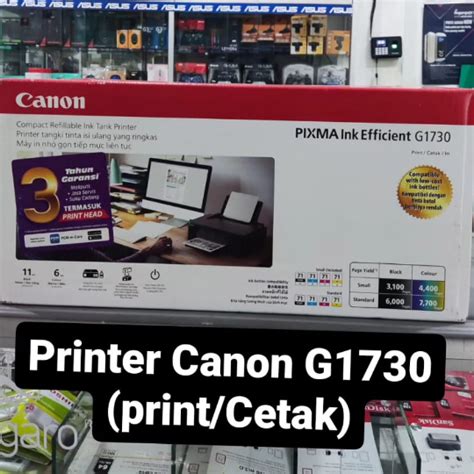 Jual Printer Canon Pixma Ink Efficient G Print Cetak Shopee Indonesia