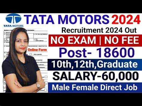 Tata Motors Recruitment 2024 Tata Motors Hiring 2024 Tata Motors