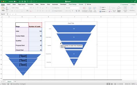 Funnel Chart Excel Dynamic Sales Funnel Chart With Slicers