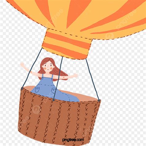 Hot Air Balloons PNG Picture Floating Hot Air Balloon Cute Girl Float Hot Air Balloon Lovely