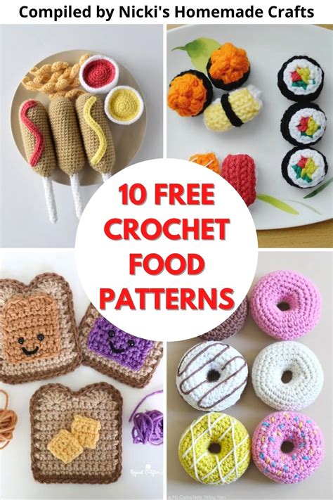 10 FREE Delicious Crochet Food Patterns Crochet Food Easy Crochet