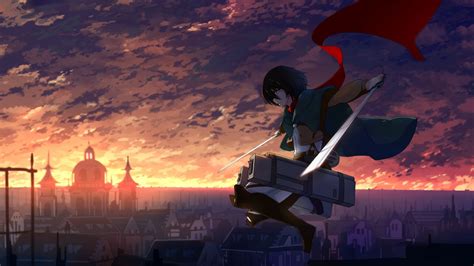 1920x1080 Wallpaper Anime Shingeki No Kyojin Mikasa Ackerman Gambar