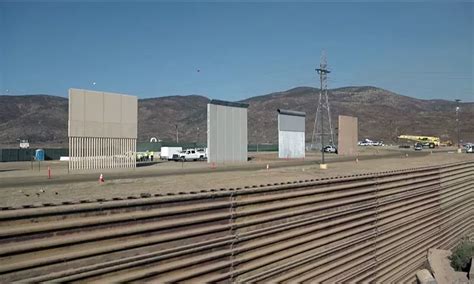 Prototipos del muro de Trump se asoman en frontera con México América