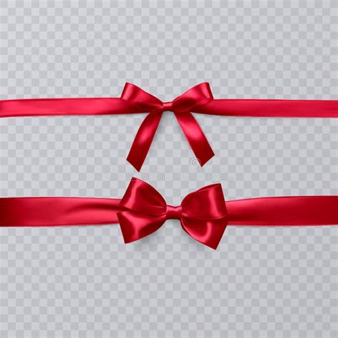 Transparent Vector Red Bows Stock Illustrations Transparent