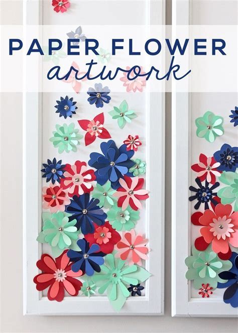 DIY Paper Flower Artwork - Thirty Handmade Days