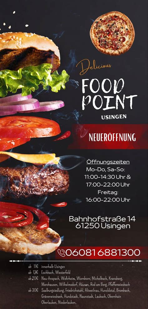 Speisekarte Von Food Point Usingen Pizza Usingen