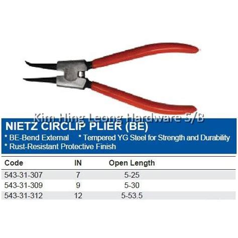 Nietz Circlip Plier Bend External