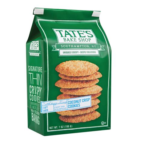 Tate S Coconut Crisp Cookies 7 Oz Bag Nassau Candy