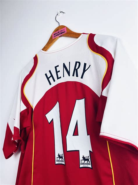 Maillot Vintage 2004 2005 Arsenal Henry 14 L Back To The