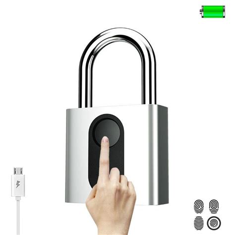 Wewoo Cadenas Serrure De Porte Rechargeable Usb D Empreinte Digitale