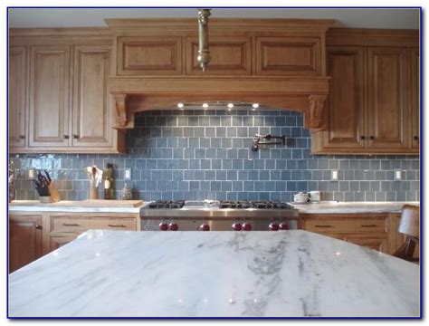 Light Blue Glass Backsplash Tile Tiles Home Design Ideas