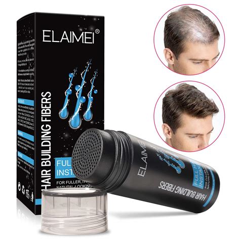 HAIR FIBERS 2 In 1 Kit Set Includes BLACK Hair Thickening Fibers