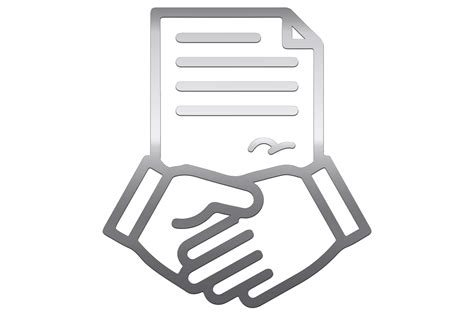 Deal Contract Icon On Transparent Background 17197509 Png