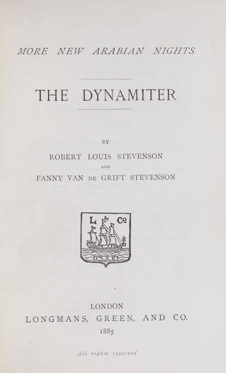 More New Arabian Nights The Dynamiter By Stevenson Robert Louis And