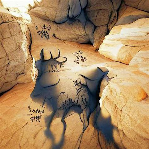 A. I. Series - Cave Drawings of Animals Digital Art by Only A Fine Day - Fine Art America