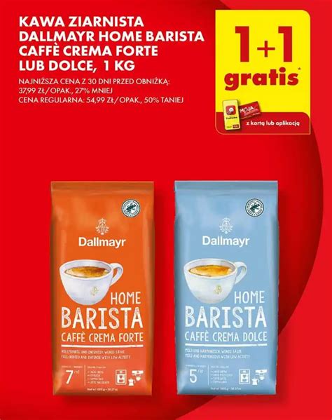 Promocja KAWA ZIARNISTA DALLMAYR HOME BARISTA CAFFÈ CREMA FORTE LUB