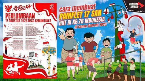 Cara Membuat Pamflet Poster Di Canva Tema Perlombaan 17 Agustus 2023