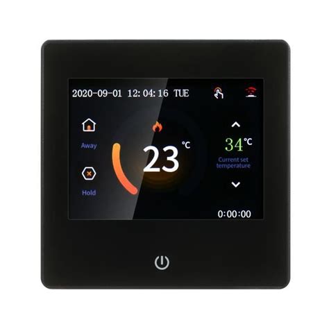 Thermostat Intelligent Lcd à écran Tactile Thermostat Programmable Hebdomadaire Avec Chauffage